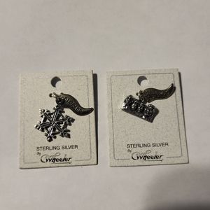 Vintage Sterling Silver Wheeler State Flag  Charm Lot